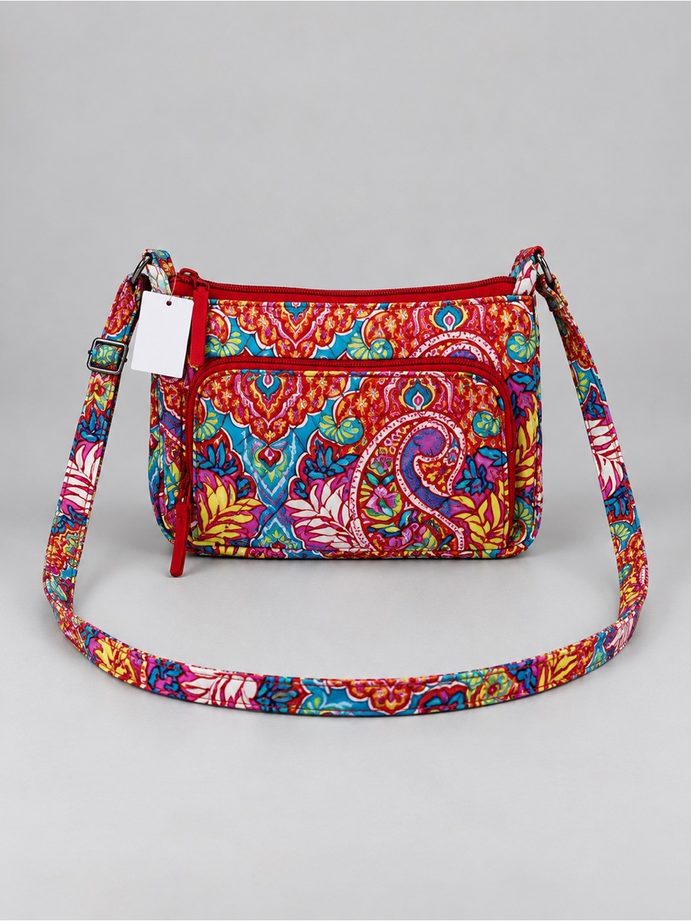 Vera Bradley Paisley in Paradise Mini Hipster Crossbody Bag Purse Quilted Retire